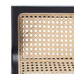 Safavieh Saito Low Back Cane Bar Stool , BST9501 - Black / Natural