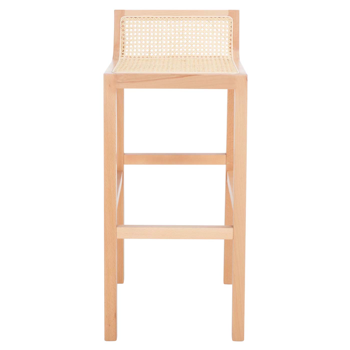 Safavieh Saito Low Back Cane Bar Stool , BST9501 - Natural