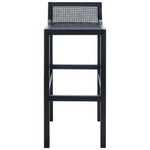Safavieh Saito Low Back Cane Bar Stool , BST9501 - Black