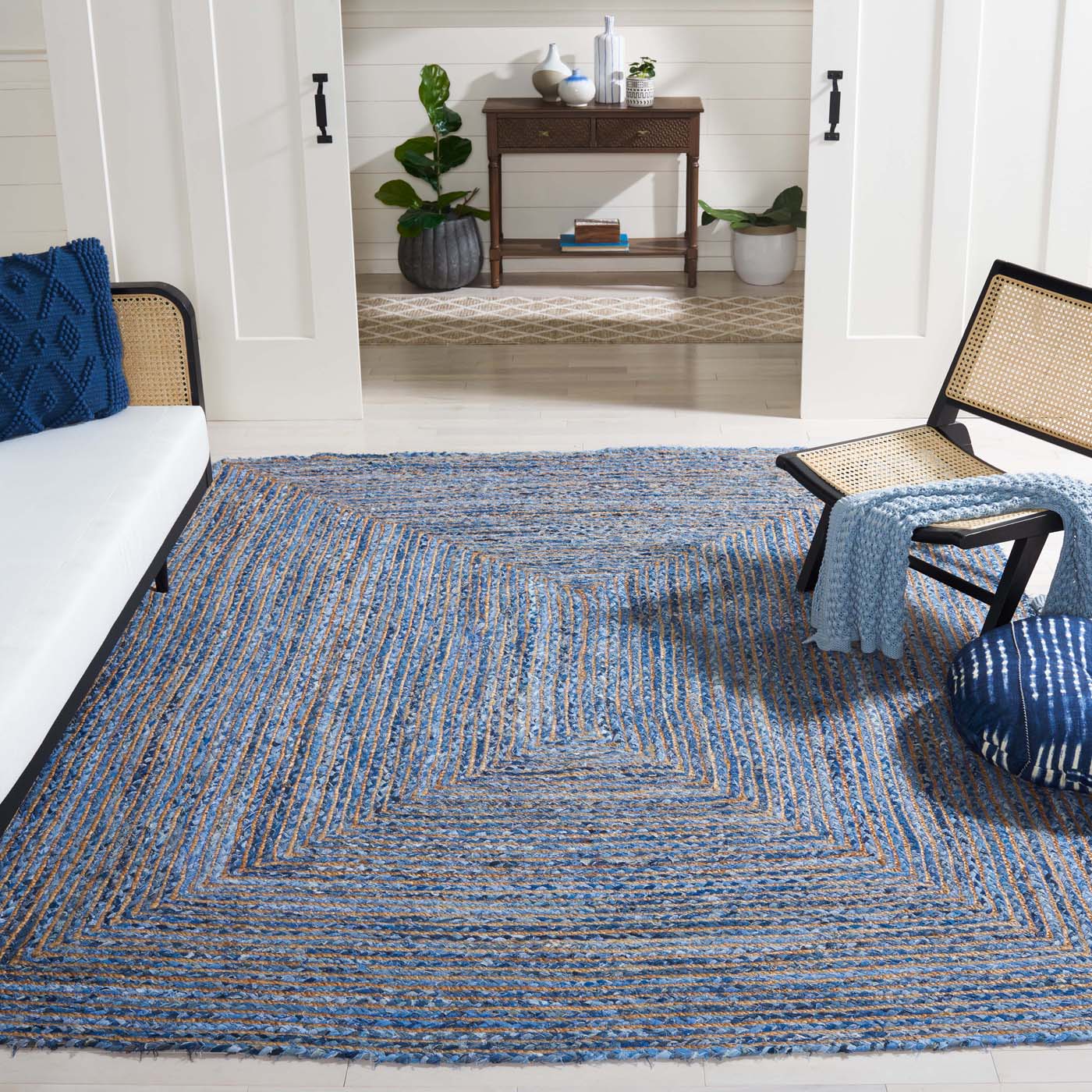 Safavieh Cape Cod 202 Rug, Natural, CAP202 - Blue / Natural
