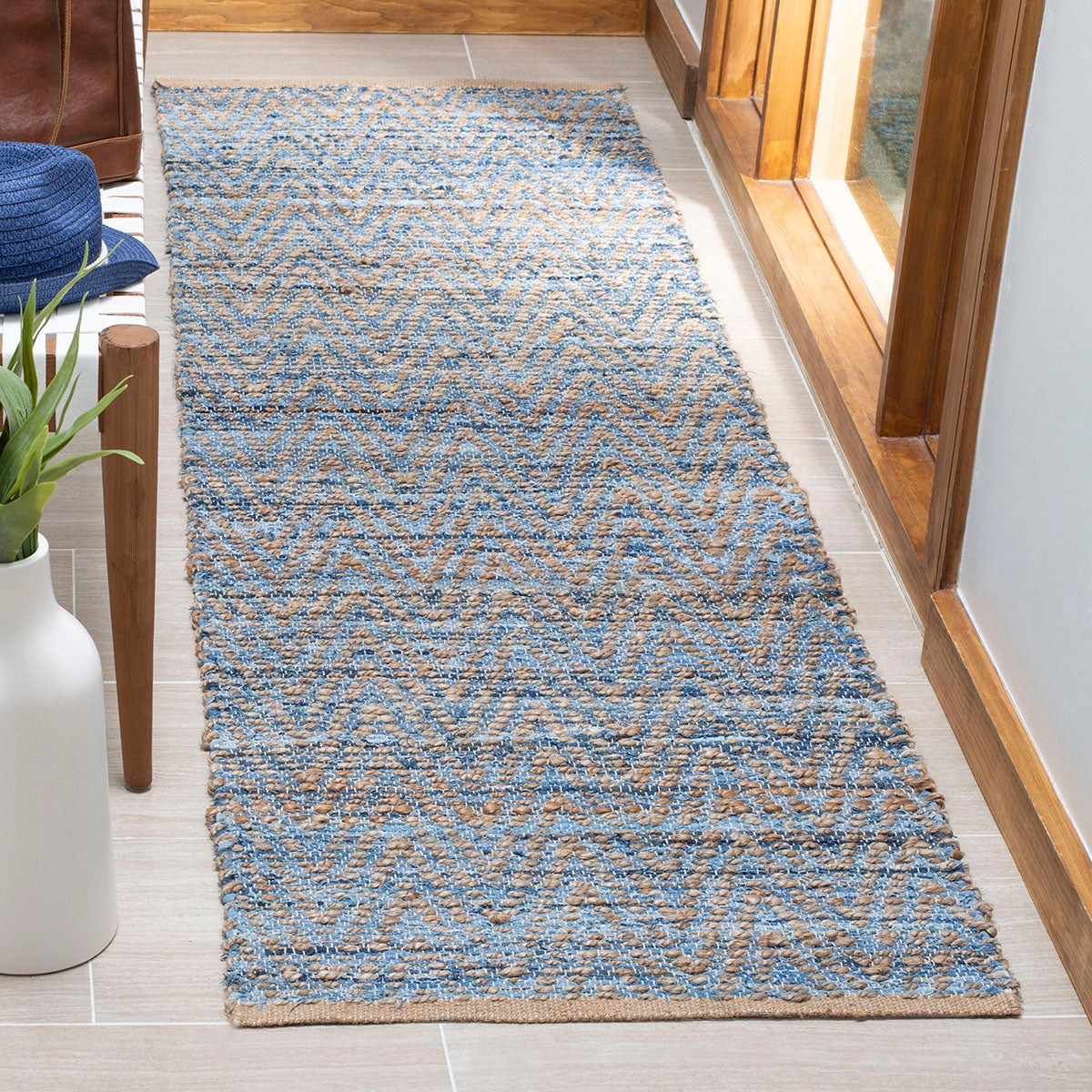 Safavieh Cape Cod 350 Rug, CAP350 - NATURAL / BLUE