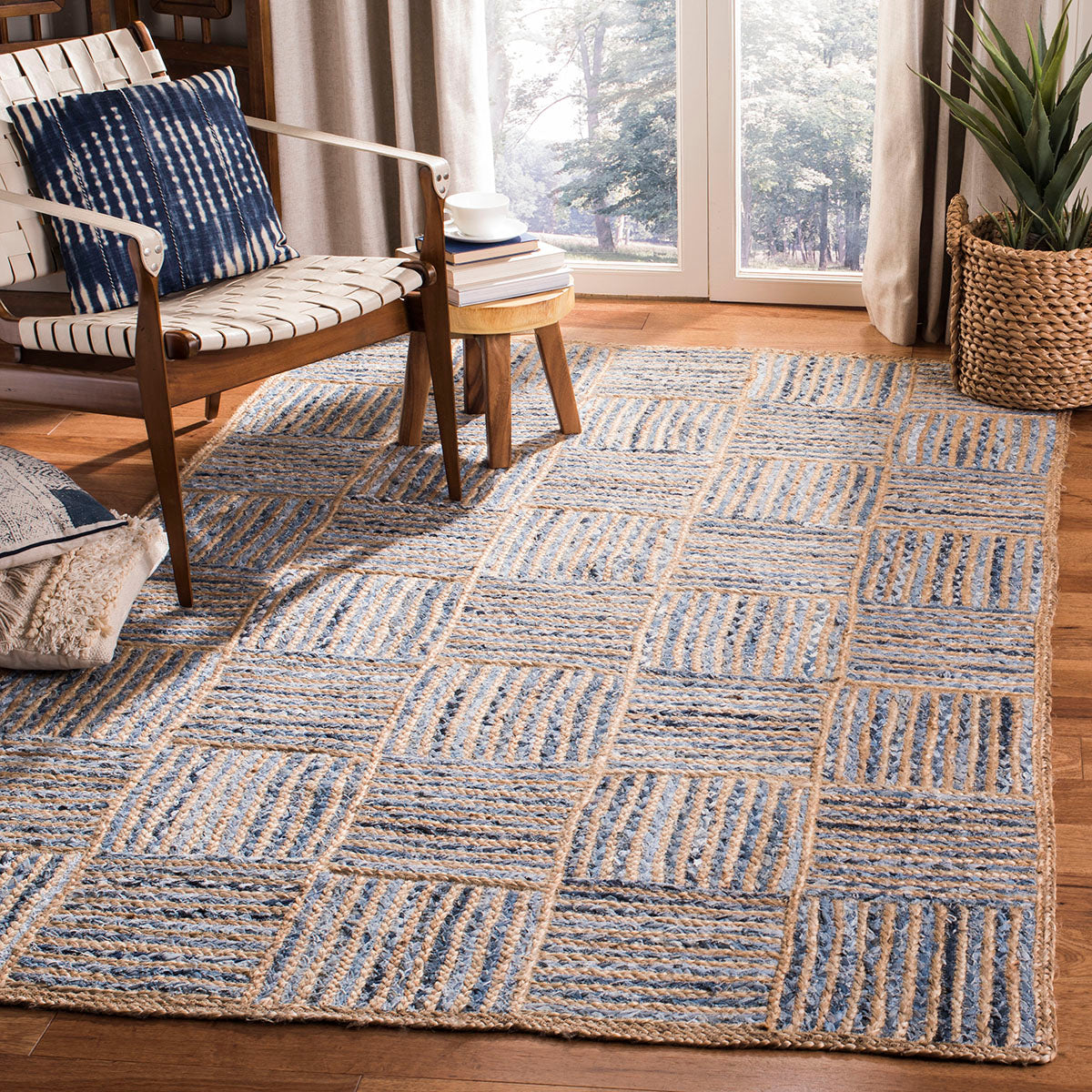 Safavieh Cape Cod 951 Rug, CAP951 - BLUE / NATURAL