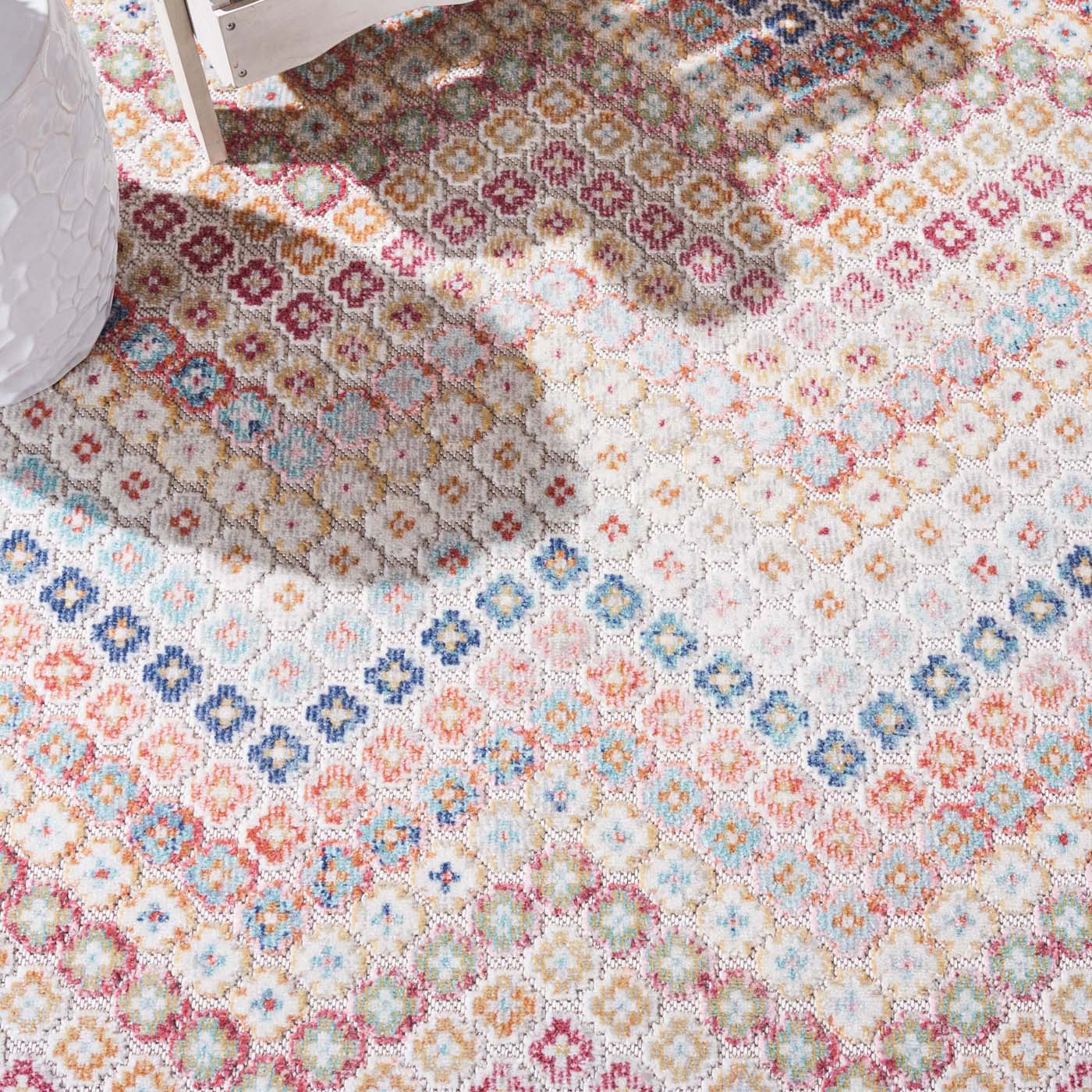 Safavieh Cabana 592 Rug, CBN592 - RUST BLUE / IVORY