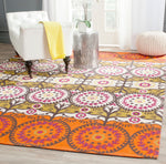 Safavieh Cedar Brook 127 Rug, CDR127 - Orange / Red