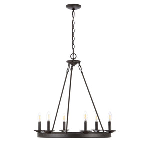 Safavieh Joris 6Lt Chandelier, CHA4015