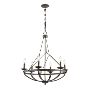 Safavieh Fraser 6 Light 25 Inch Iron Chandelier , CHA4049