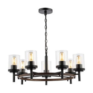 Safavieh Vancouver 7 Light 27 Inch Iron Chandelier , CHA4050