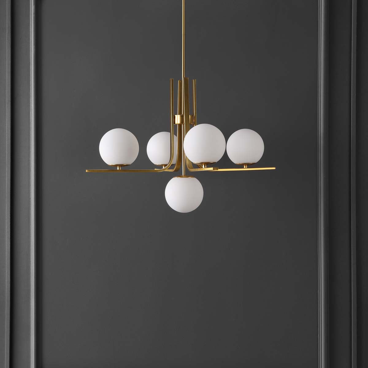 Safavieh Lenore 5 Light Chandelier , CHA4061 - Brass