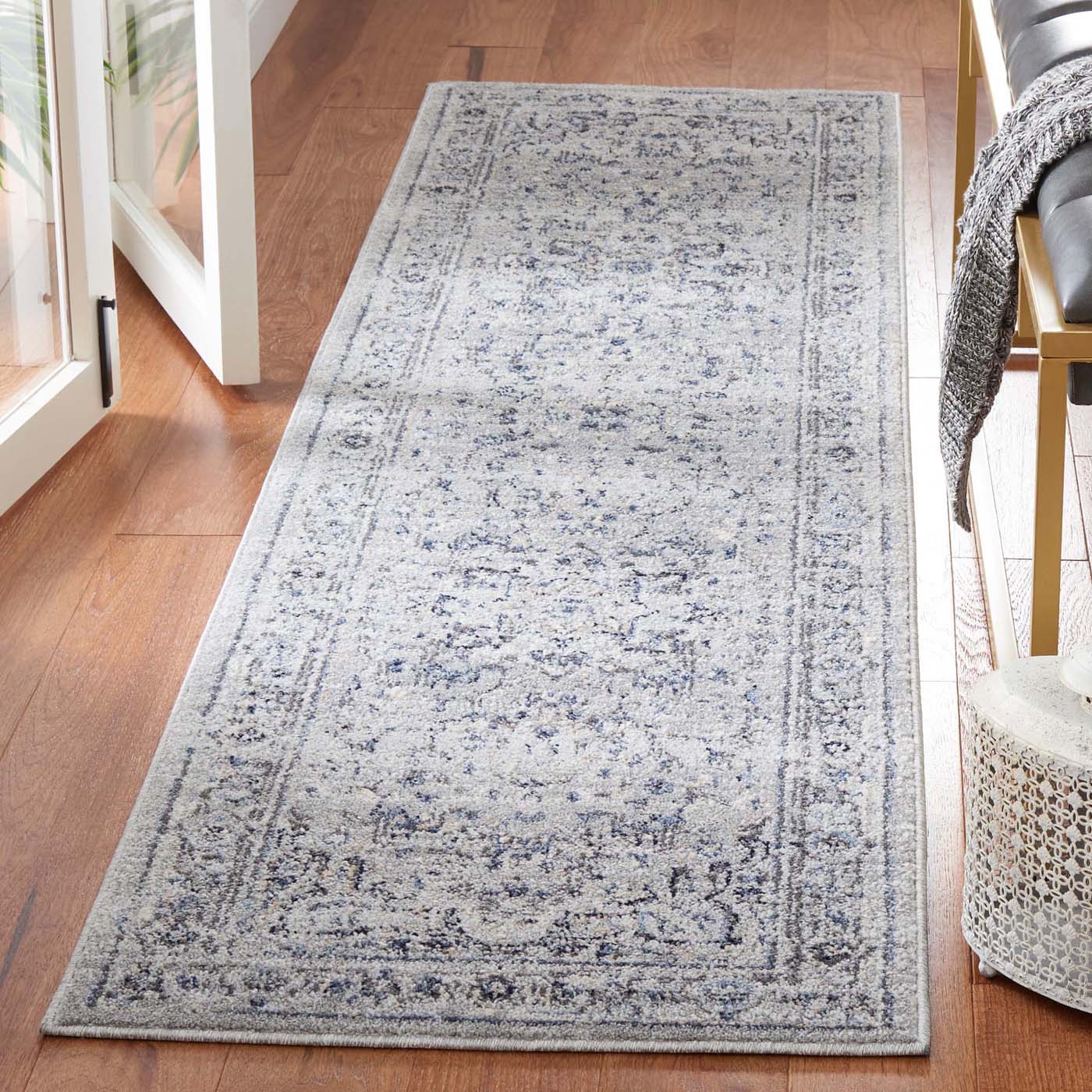Safavieh Charleston 411 Rug, CHL411 - Grey / Dark Grey