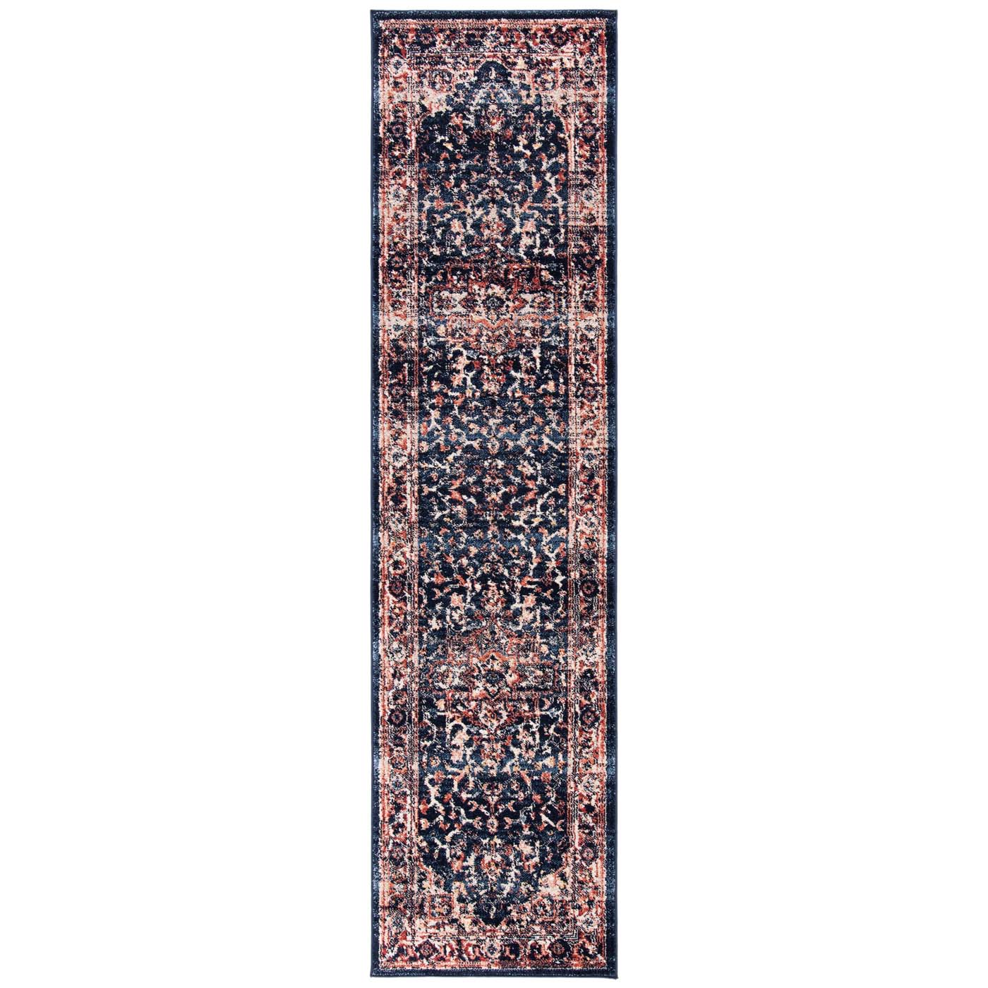 Safavieh Charleston 411 Rug, CHL411 - Navy / Red