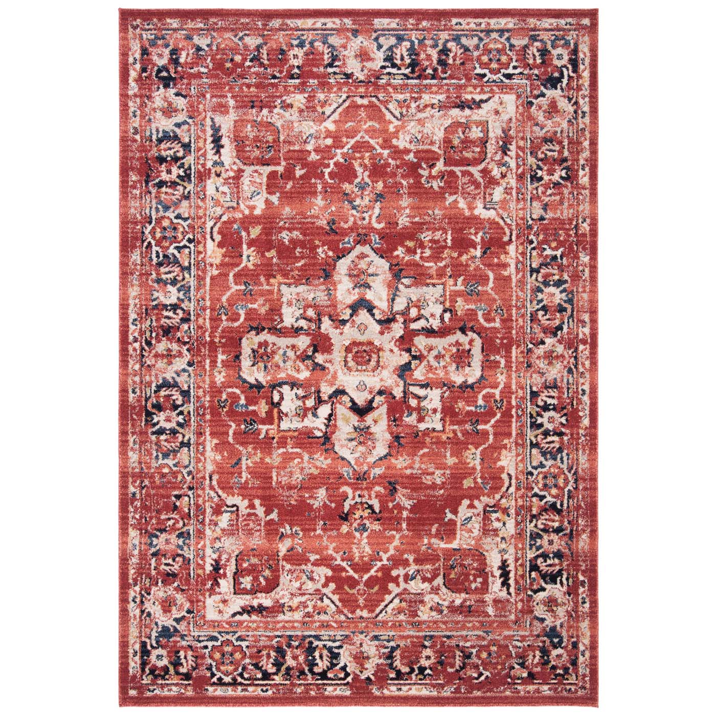Safavieh Charleston 411 Rug, CHL411 - Red / Ivory