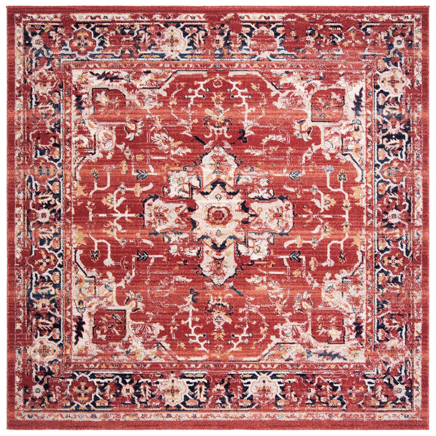 Safavieh Charleston 411 Rug, CHL411 - Red / Ivory