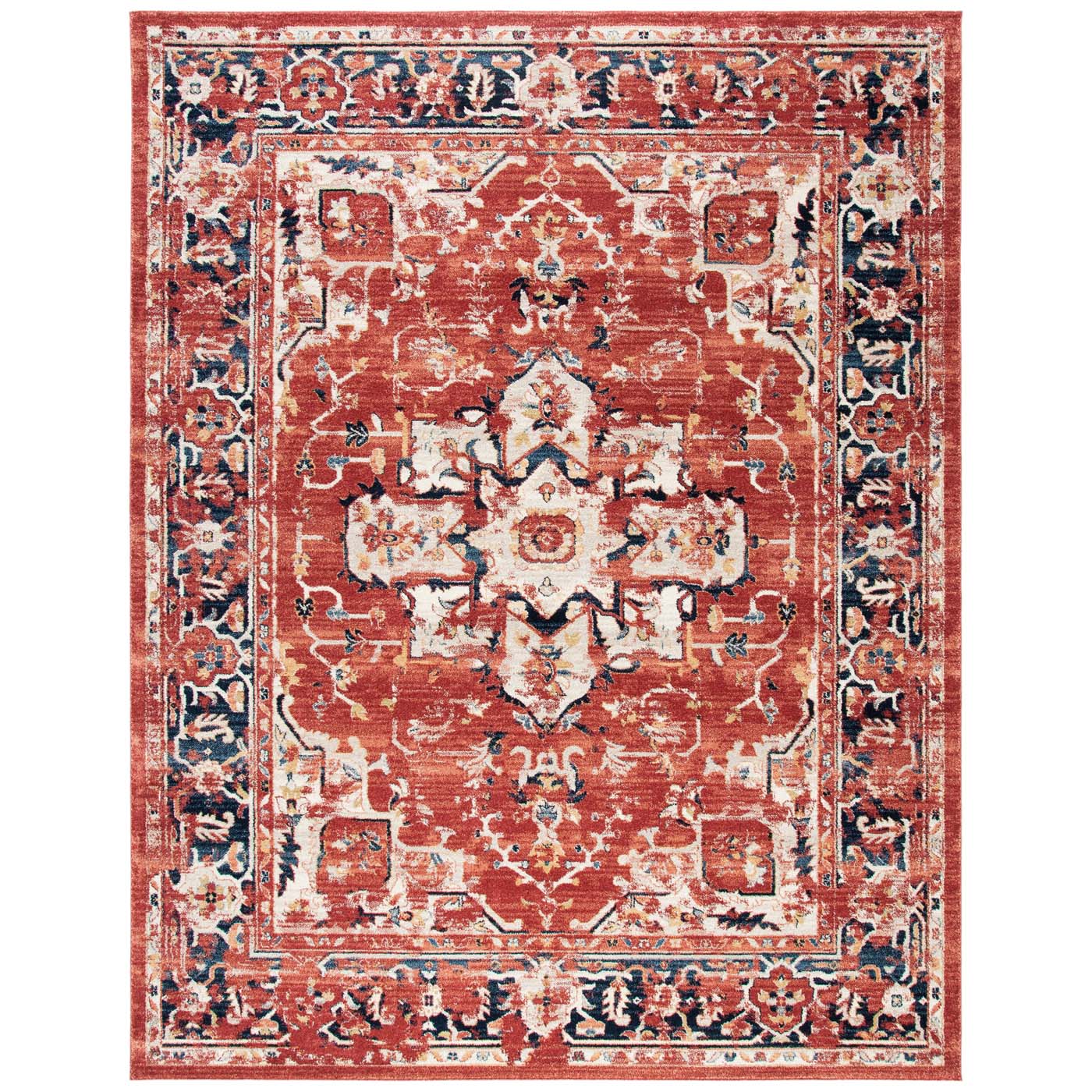 Safavieh Charleston 411 Rug, CHL411 - Red / Ivory