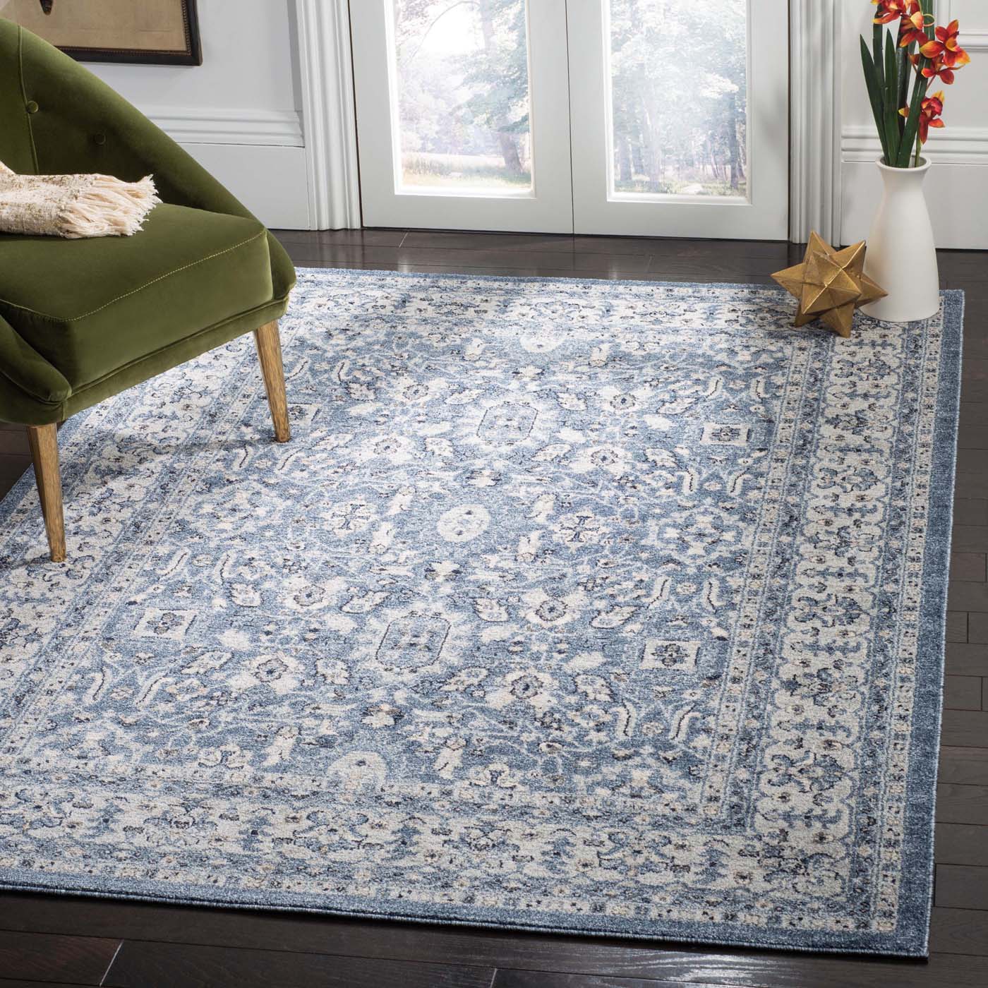 Safavieh Charleston 412 Rug, CHL412 - Navy / Creme