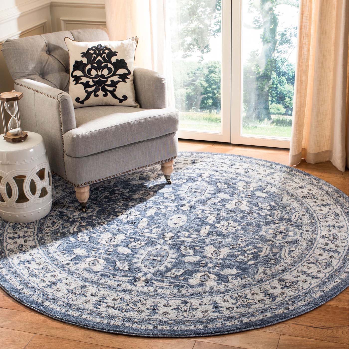 Safavieh Charleston 412 Rug, CHL412 - Navy / Creme