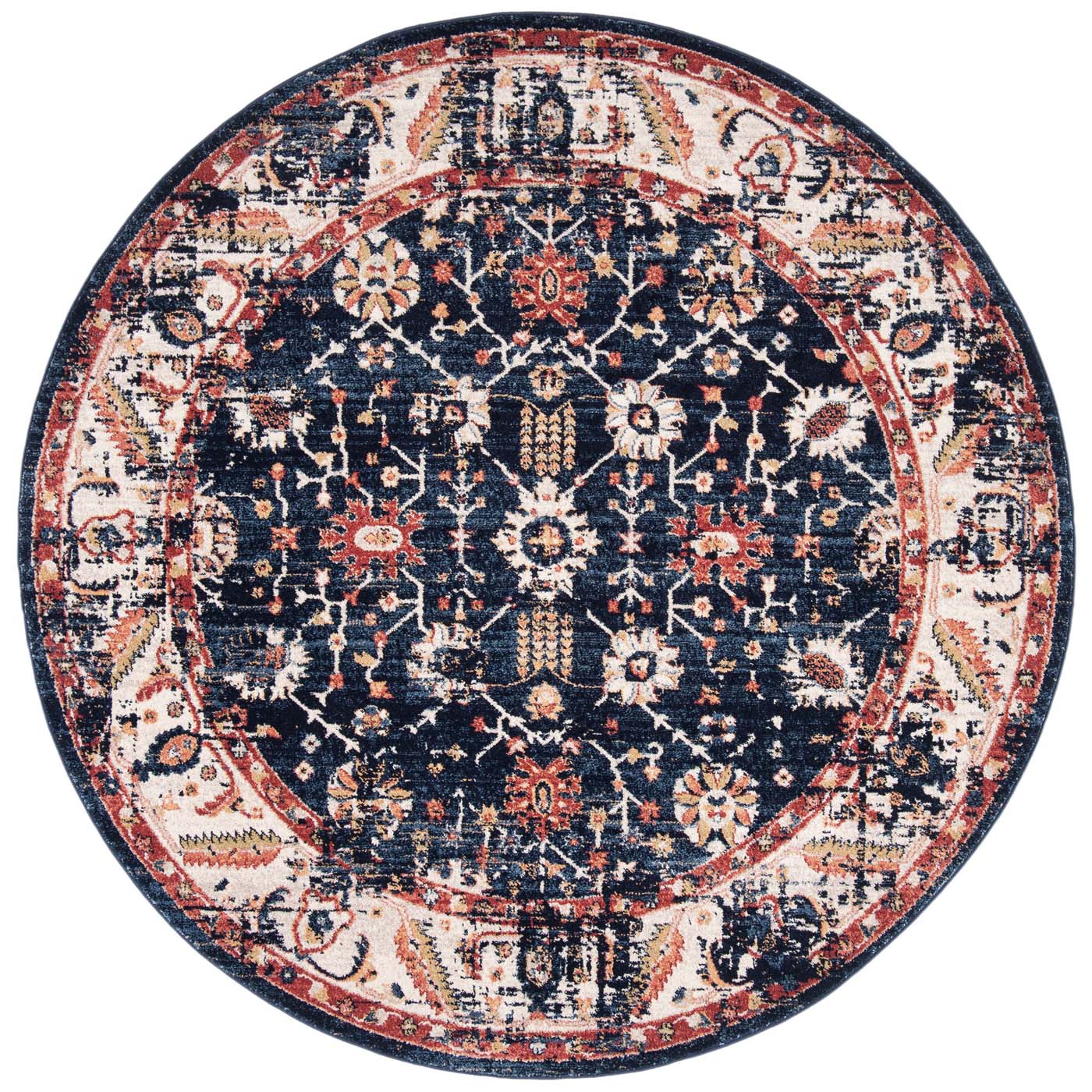 Safavieh Charleston 413 Rug, CHL413 - Navy / Ivory