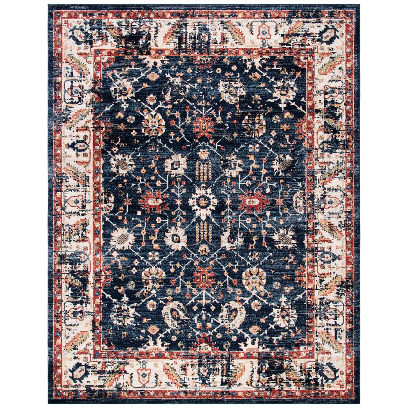 Safavieh Charleston 413 Rug, CHL413 - Navy / Ivory