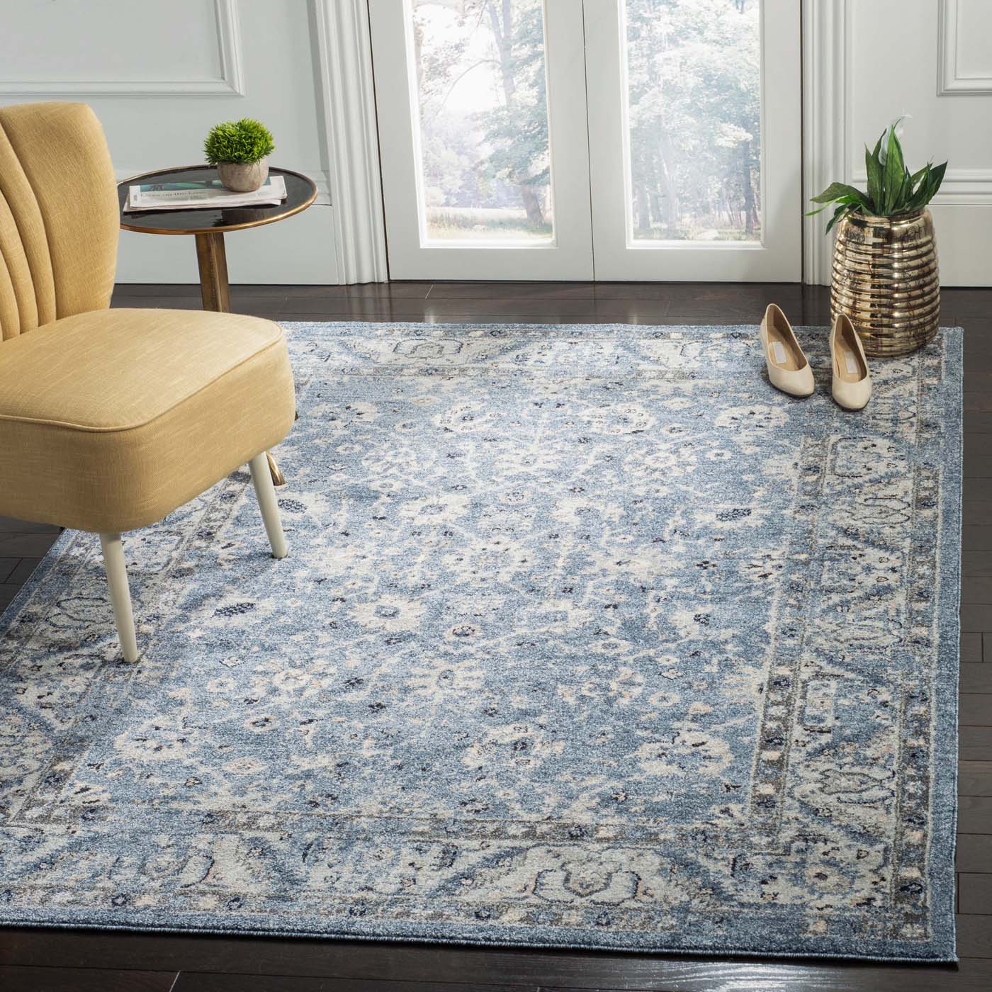 Safavieh Charleston 413 Rug, CHL413 - Navy / Light Grey