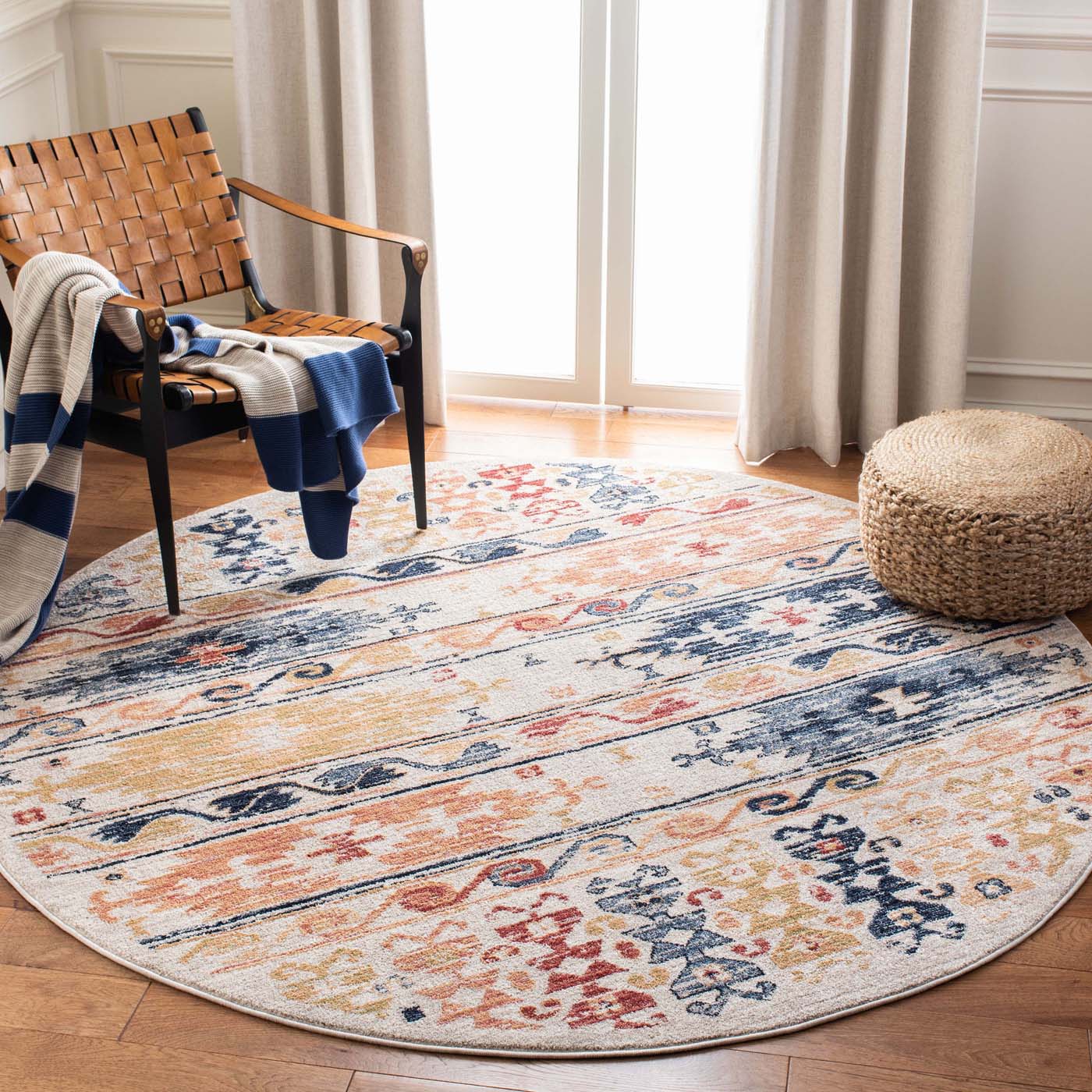 Safavieh Charleston 421 Rug, CHL421 - Ivory / Rust