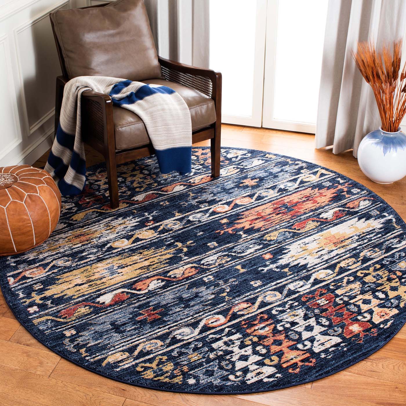 Safavieh Charleston 421 Rug, CHL421 - Navy / Ivory