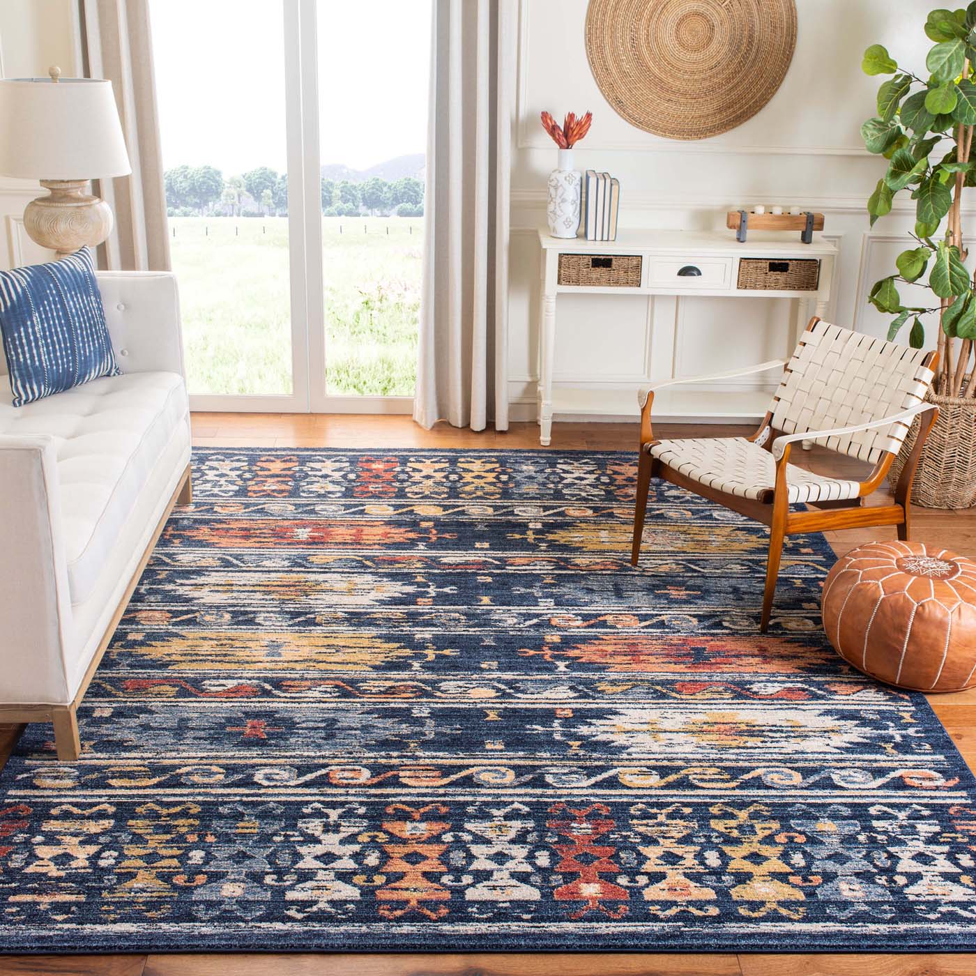Safavieh Charleston 421 Rug, CHL421 - Navy / Ivory