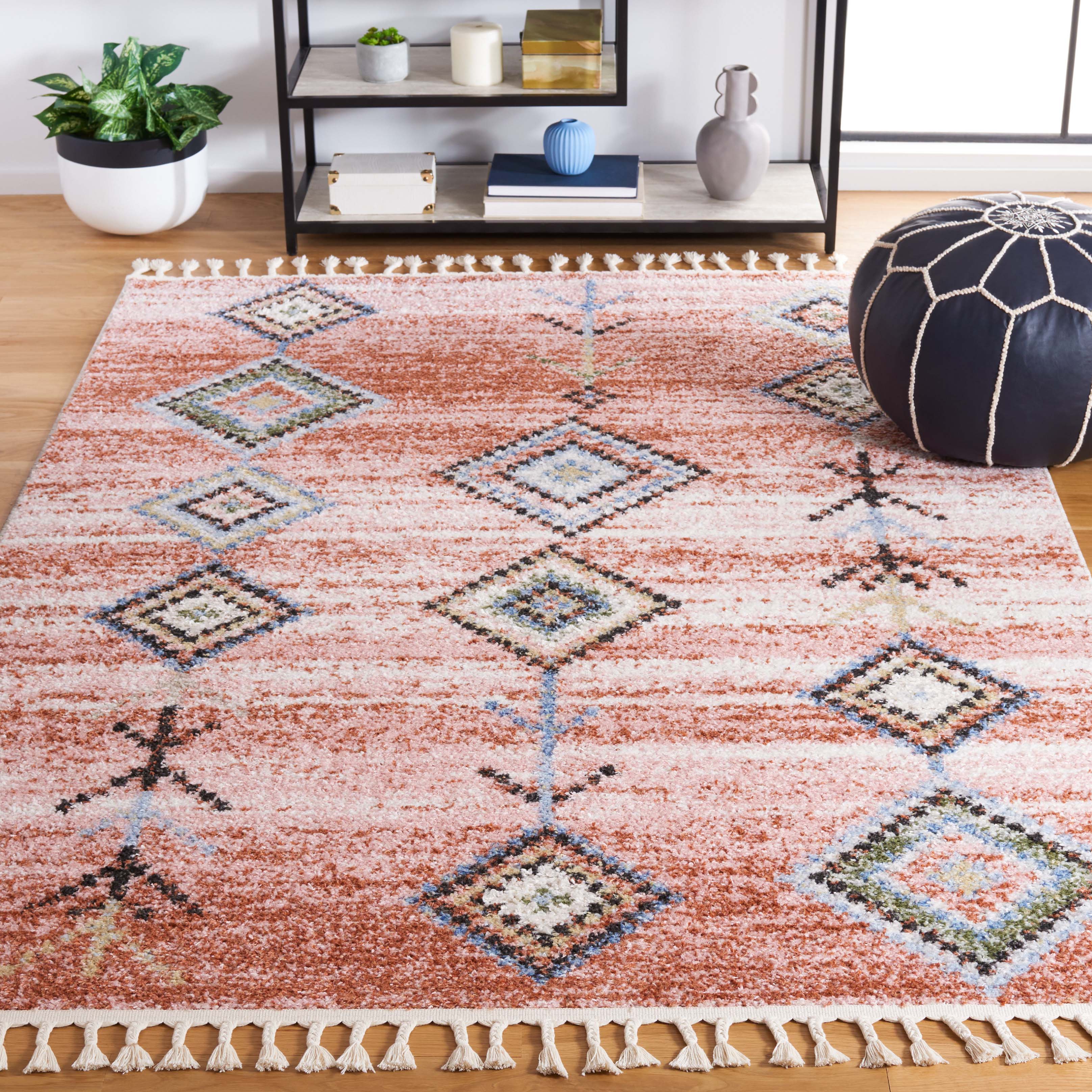 Safavieh Chapel 402 Rug, CHP402 - Pink / Turquoise