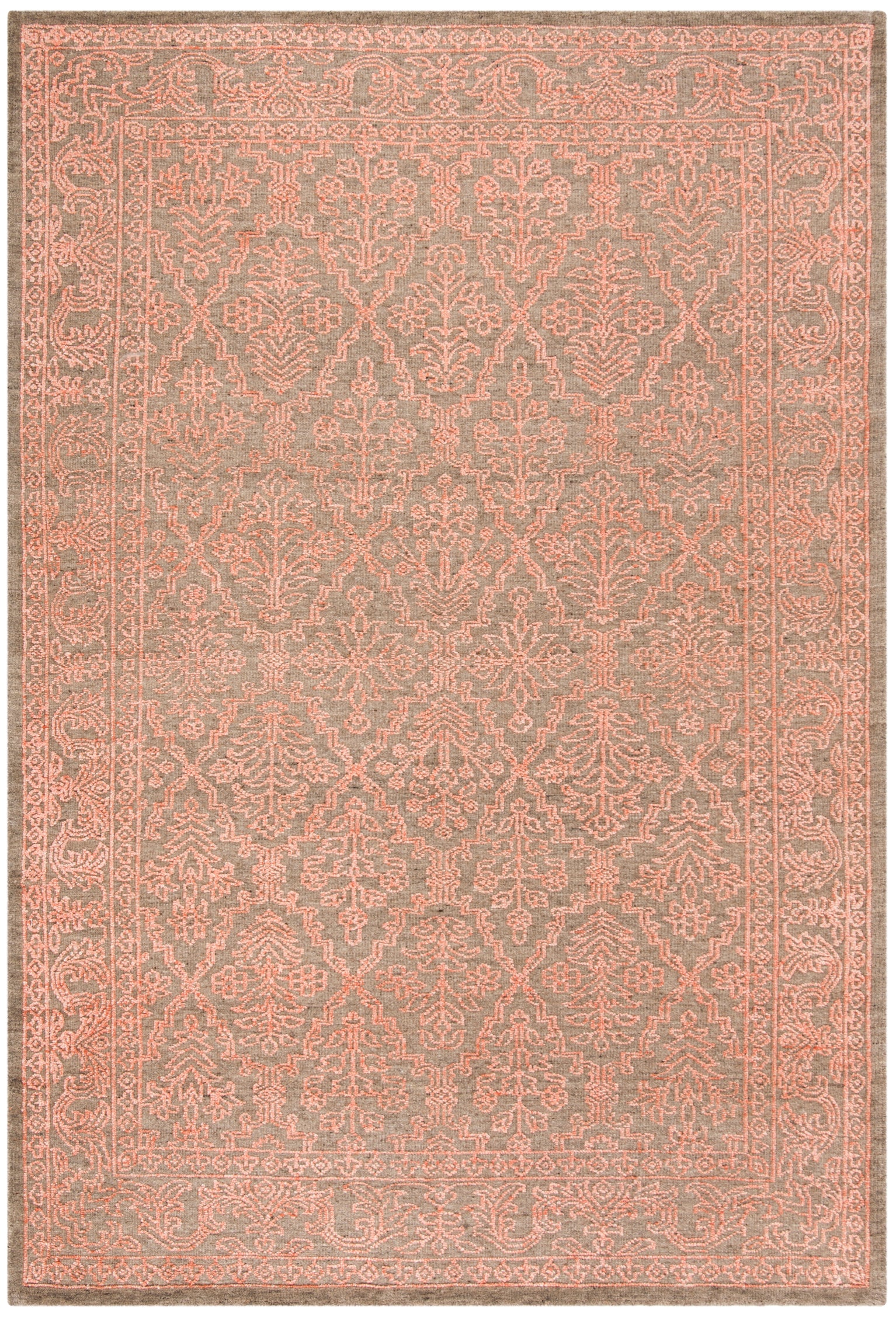 Safavieh Chester 522 Rug, CHS522 - Dark Beige / Coral
