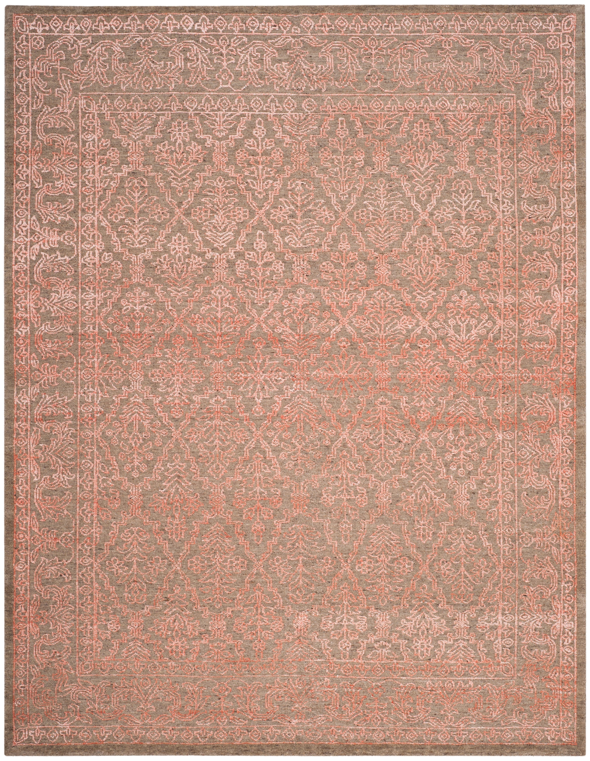 Safavieh Chester 522 Rug, CHS522 - Dark Beige / Coral