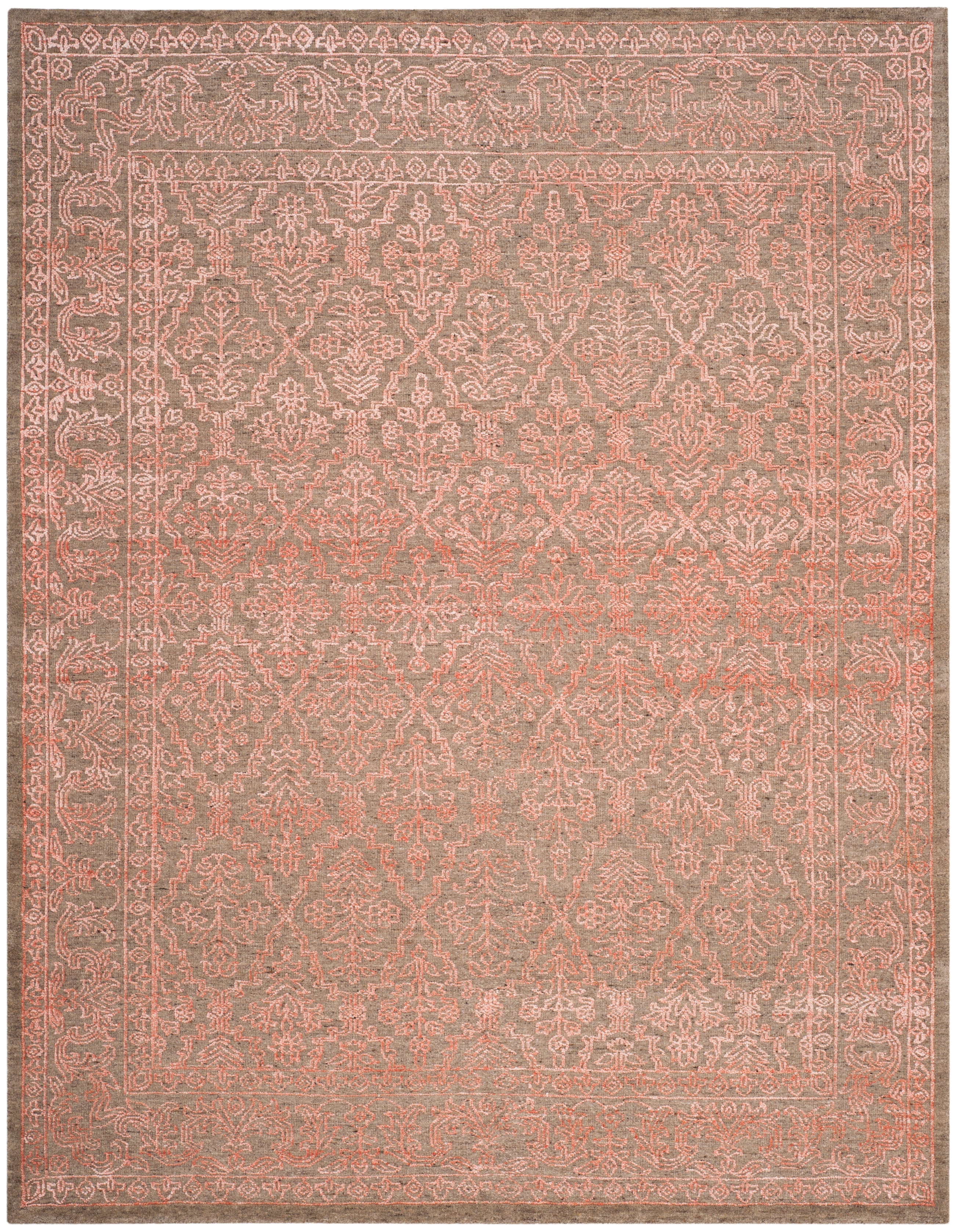 Safavieh Chester 522 Rug, CHS522 - Dark Beige / Coral