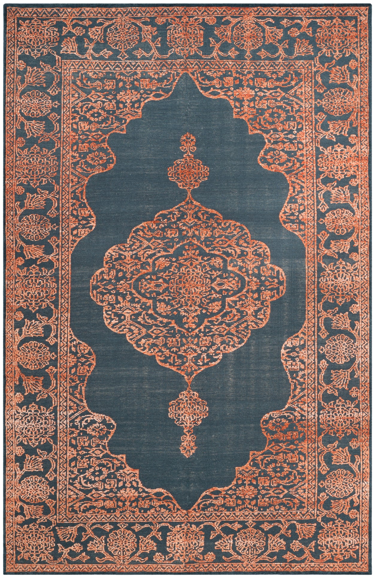 Safavieh Chester 546 Rug, CHS546 - Navy / Rust
