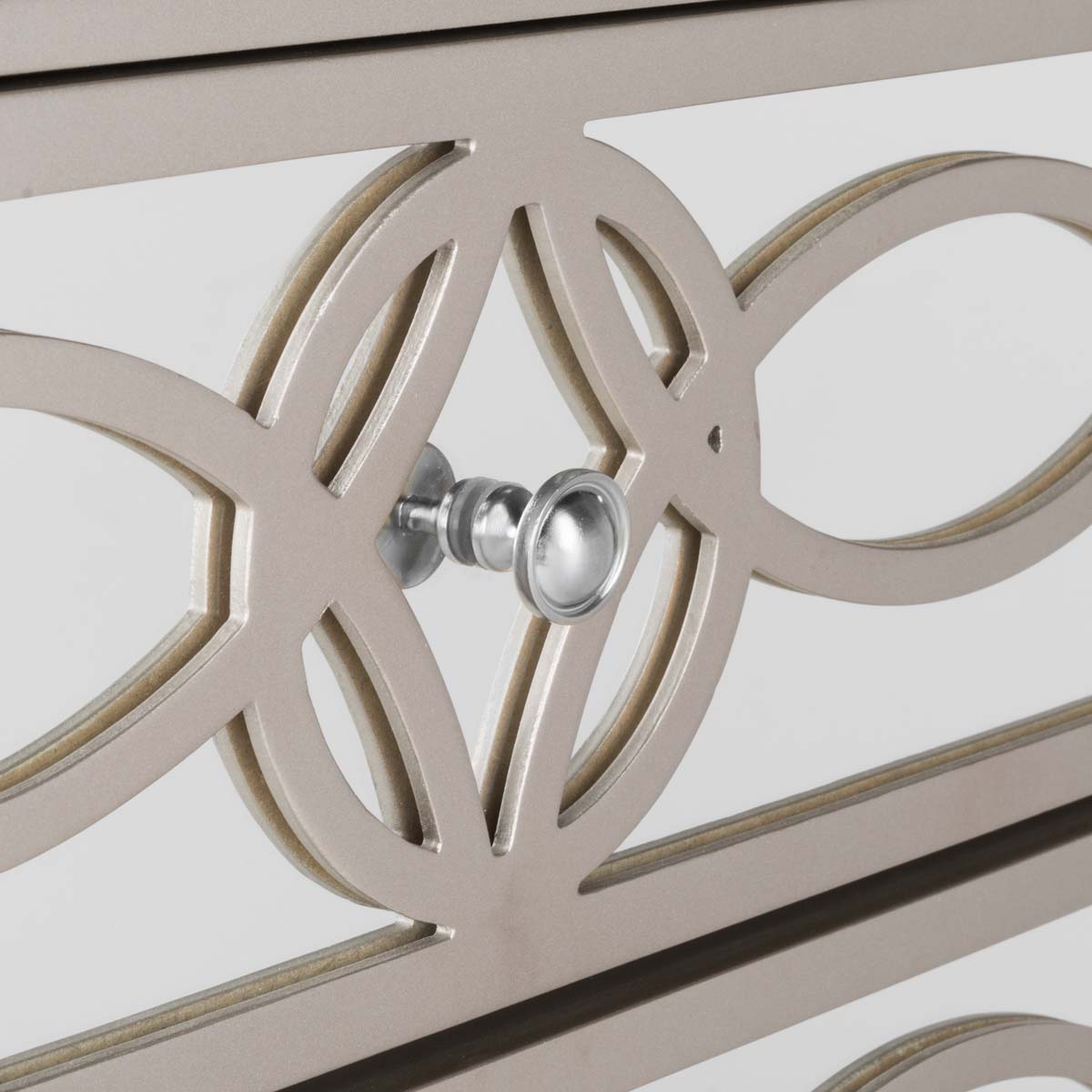 Safavieh Catalina 3 Drawer Chest , CHS6400 - Champagne/Mirror