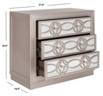 Safavieh Catalina 3 Drawer Chest , CHS6400 - Champagne/Mirror