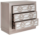 Safavieh Catalina 3 Drawer Chest , CHS6400 - Champagne/Mirror