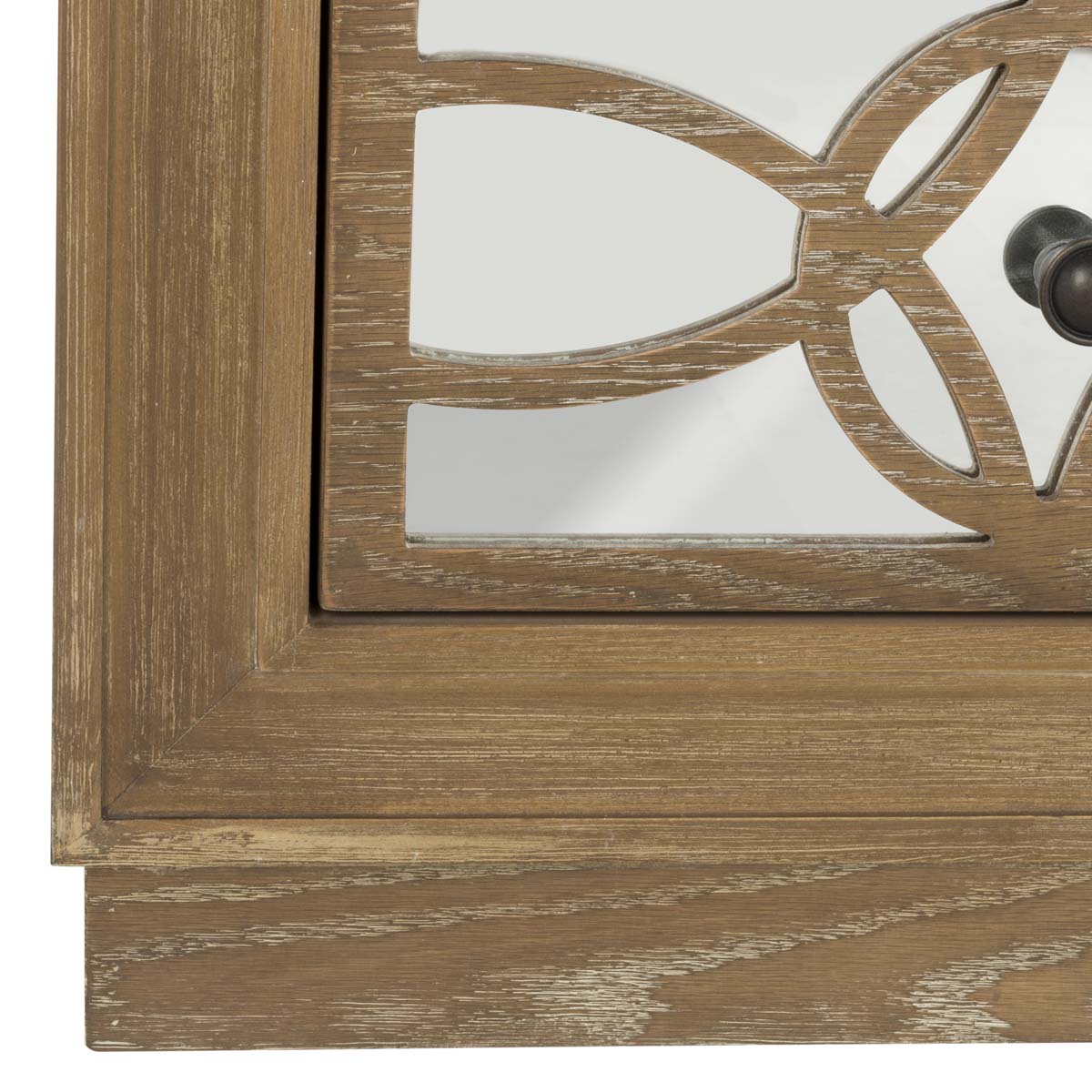 Safavieh Catalina 3 Drawer Chest , CHS6400 - Rustic Oak/Mirror