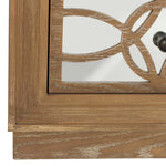 Safavieh Catalina 3 Drawer Chest , CHS6400 - Rustic Oak/Mirror