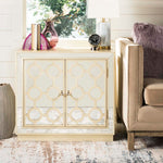 Safavieh Kaia 2 Door Chest , CHS6404 - Antique Beige/Mirror
