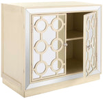 Safavieh Kaia 2 Door Chest , CHS6404 - Antique Beige/Mirror