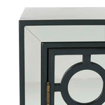 Safavieh Kaia 2 Door Chest , CHS6404 - Steel Teal/Mirror