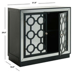 Safavieh Kaia 2 Door Chest , CHS6404 - Steel Teal/Mirror