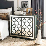 Safavieh Kaia 2 Door Chest , CHS6404 - Steel Teal/Mirror