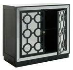 Safavieh Kaia 2 Door Chest , CHS6404 - Steel Teal/Mirror