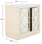 Safavieh Juniper 2 Door Chest , CHS6405 - Antique Beige/Mirror