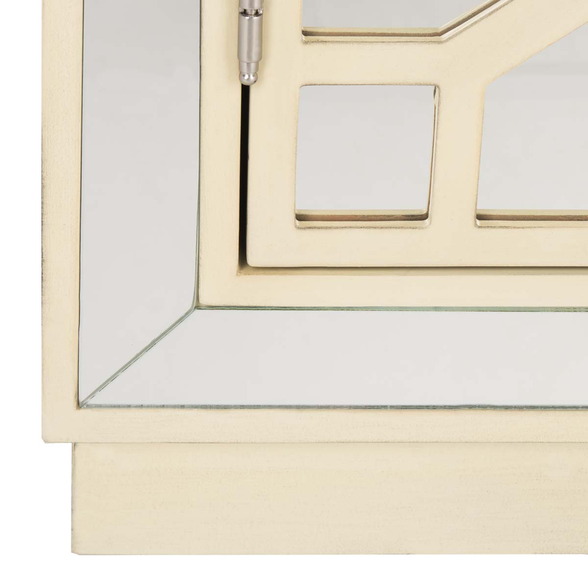 Safavieh Juniper 2 Door Chest , CHS6405 - Antique Beige/Mirror