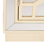 Safavieh Juniper 2 Door Chest , CHS6405 - Antique Beige/Mirror