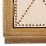 Rustic Oak/Beige Linen