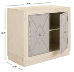 Safavieh Erin 2 Door Chest , CHS6408 - Antique Beige/Light Grey Linen