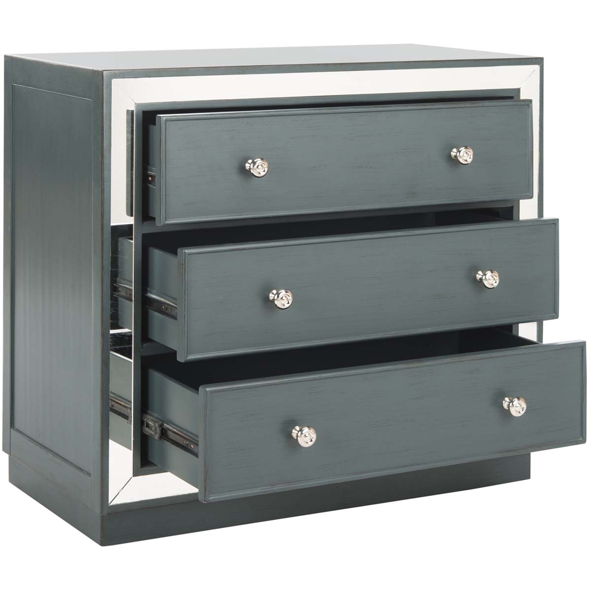 Safavieh Basie 3 Drawer Chest , CHS6414 - Steel Teal