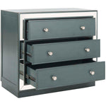 Safavieh Basie 3 Drawer Chest , CHS6414 - Steel Teal