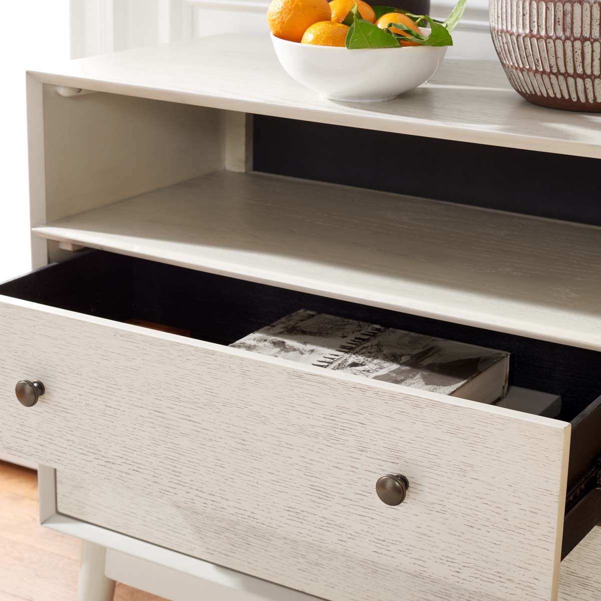 White Washed/Antique Gold Drawer Knobs - White Washed/Antique Gold Drawer Knobs