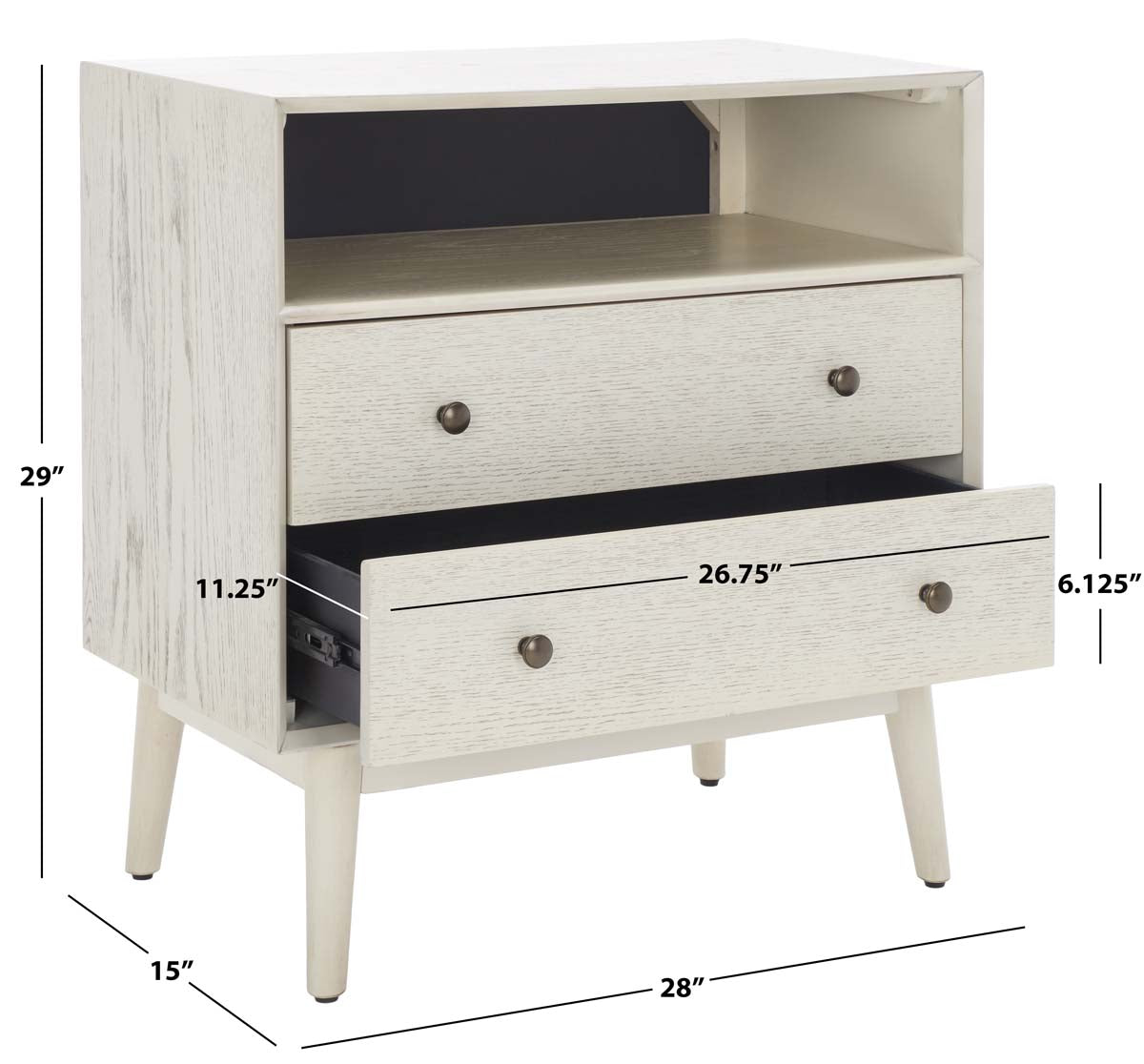 White Washed/Antique Gold Drawer Knobs - White Washed/Antique Gold Drawer Knobs